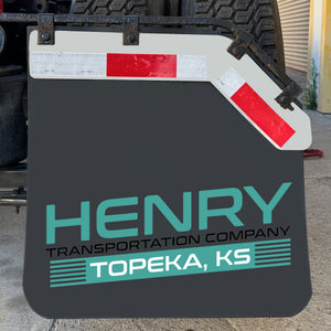 Custom Mud Flaps | Create Your Own Text Mudflaps | Big Truck Mud Flaps | Add Your Own Logo (Set of 2)