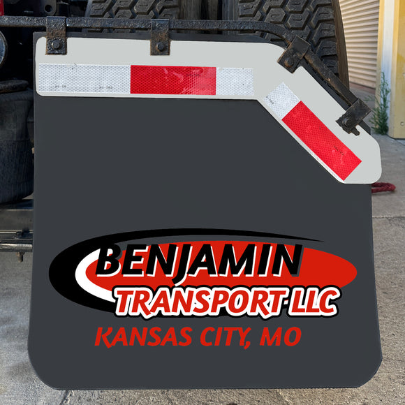 Custom Mud Flaps | Create Your Own Text Mudflaps | Big Truck Mud Flaps | Add Your Own Logo v2 (Set of 2)