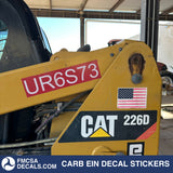 carb ein sticker label