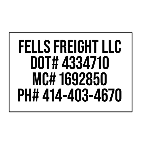 Truck Door Magnets for Fells Freight