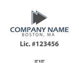 company name truck decal logistics and transportation lic license