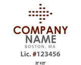 company name truck decal logistics and transportation lic license