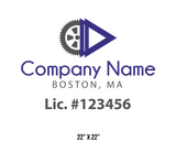 company name truck decal logistics and transportation lic license