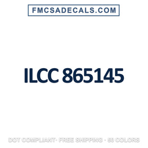 ilcc number decal