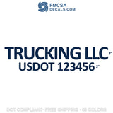 trucking company name with usdot decal