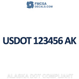 alaska usdot decal