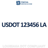 louisiana usdot decal