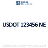 Nebraska usdot decal