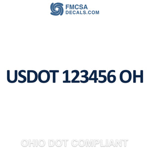 Ohio usdot decal