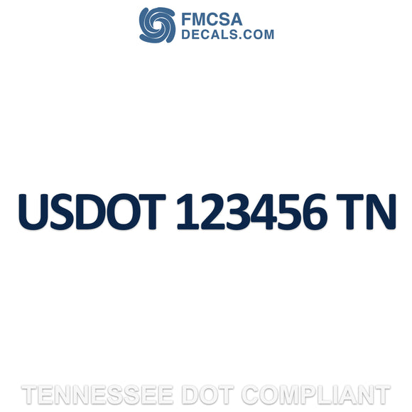 Tennessee usdot decal