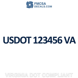 Virginia usdot decal