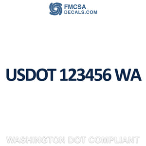 Washington usdot decal