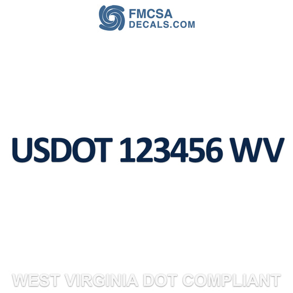 west virginia usdot decal