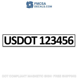 usdot magnetic sign